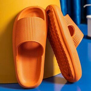 Soft Eva Indoor Slippers, Thick Sole For Women